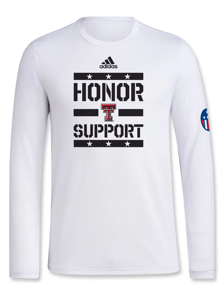 Adidas Texas Tech "Honor and Support" 2024 Long Sleeve