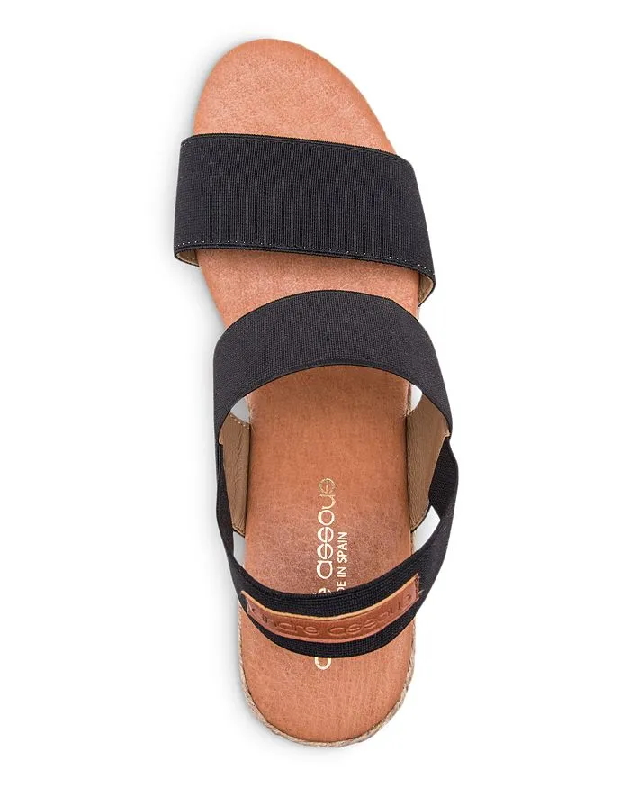 Allison Strappy Espadrille Andre Assous Women's Wedge Sandals