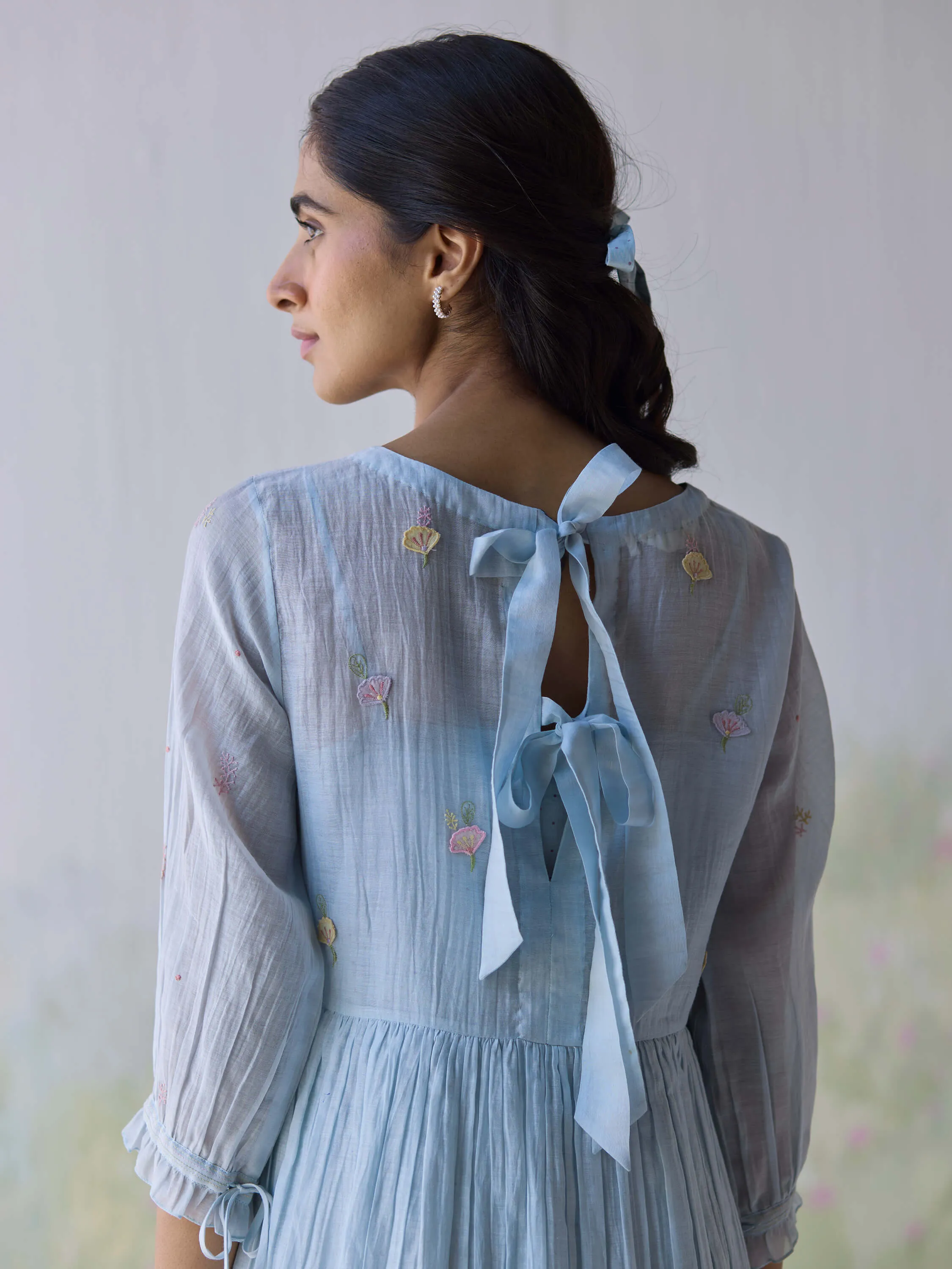 Artful Flowers Midi Dress