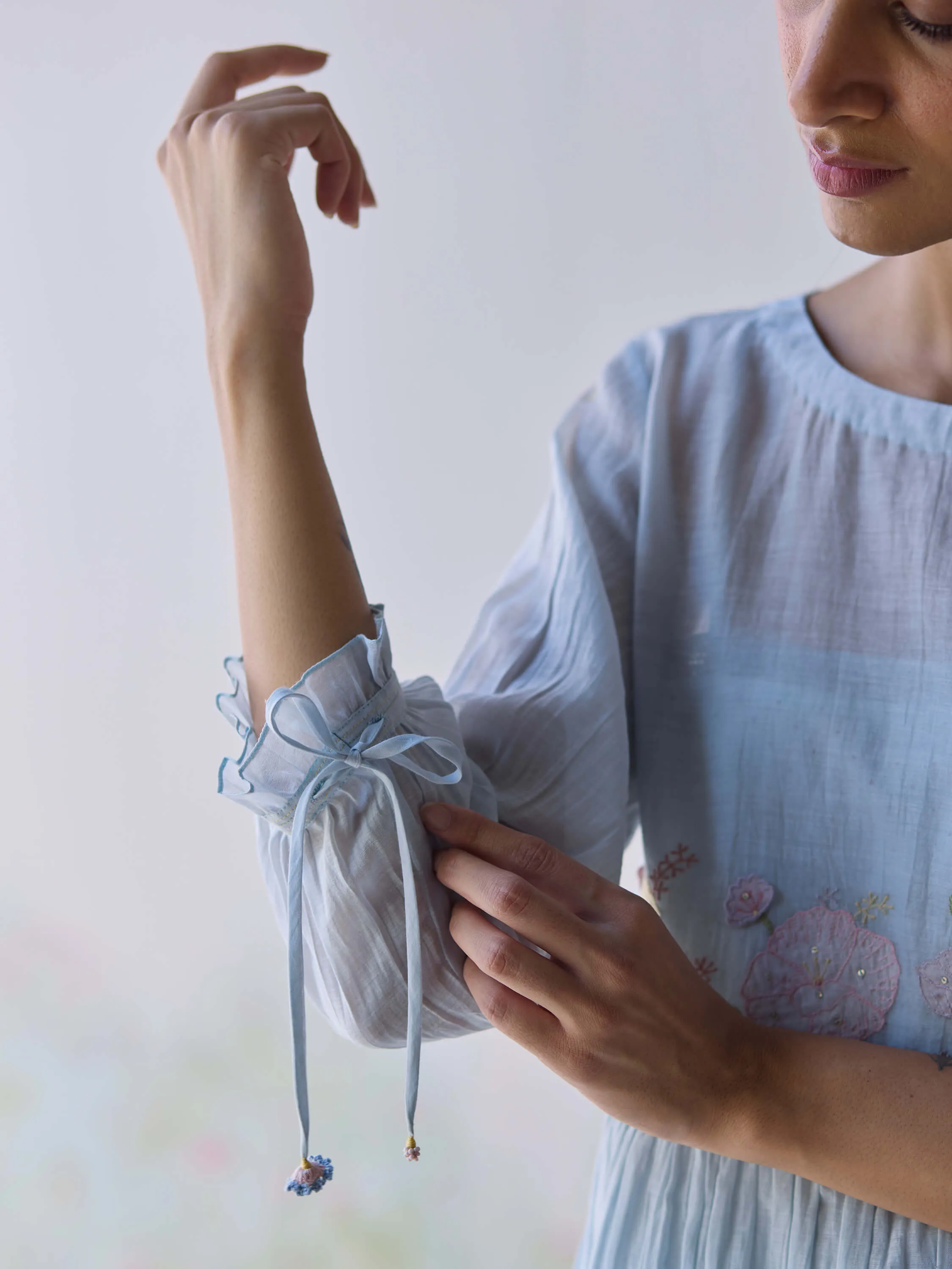 Artful Flowers Midi Dress