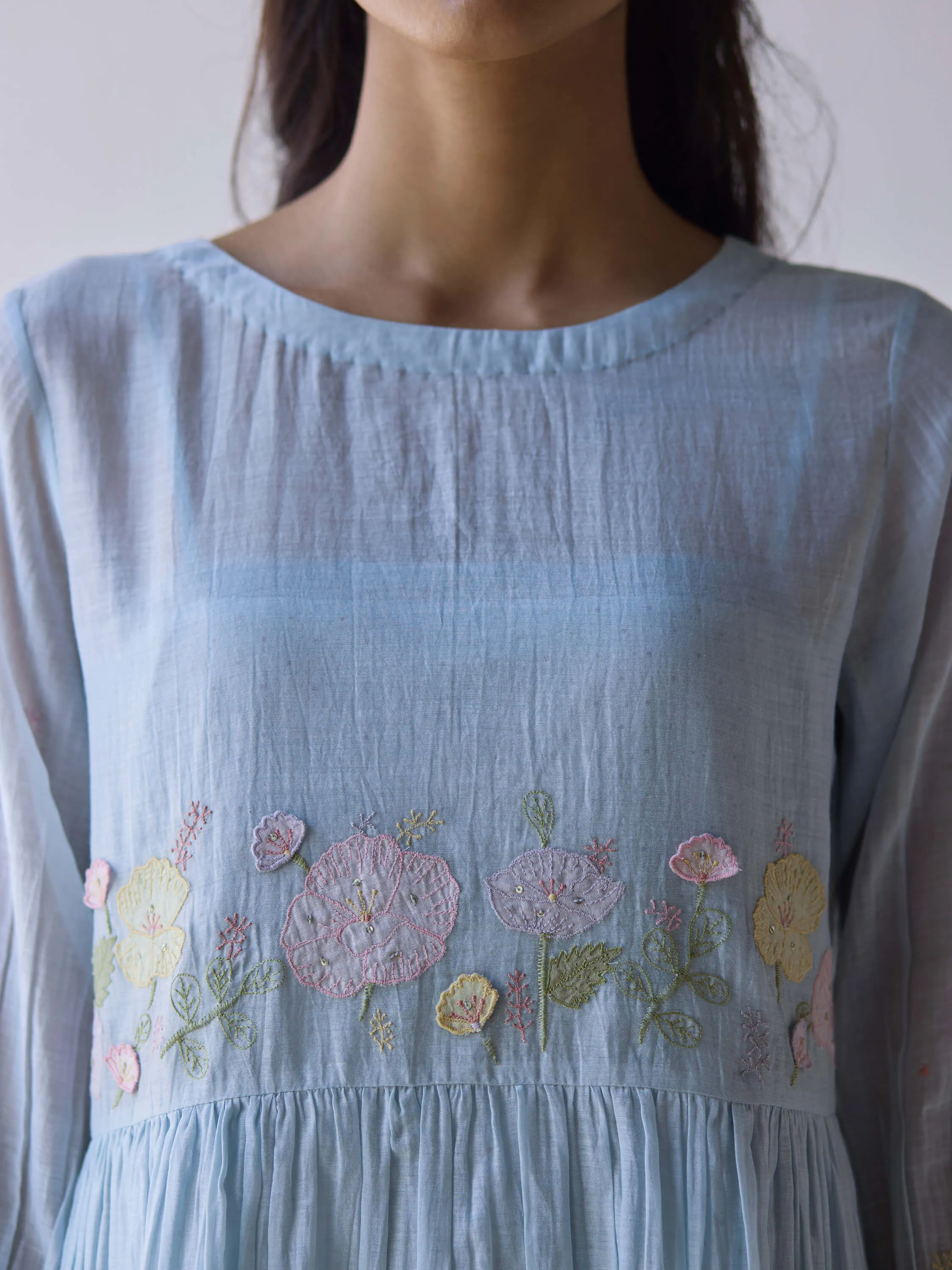 Artful Flowers Midi Dress