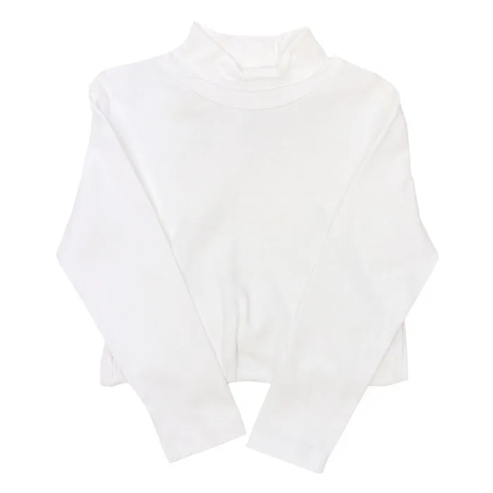 Bailey Boys White Knit-Unisex Turtle Neck