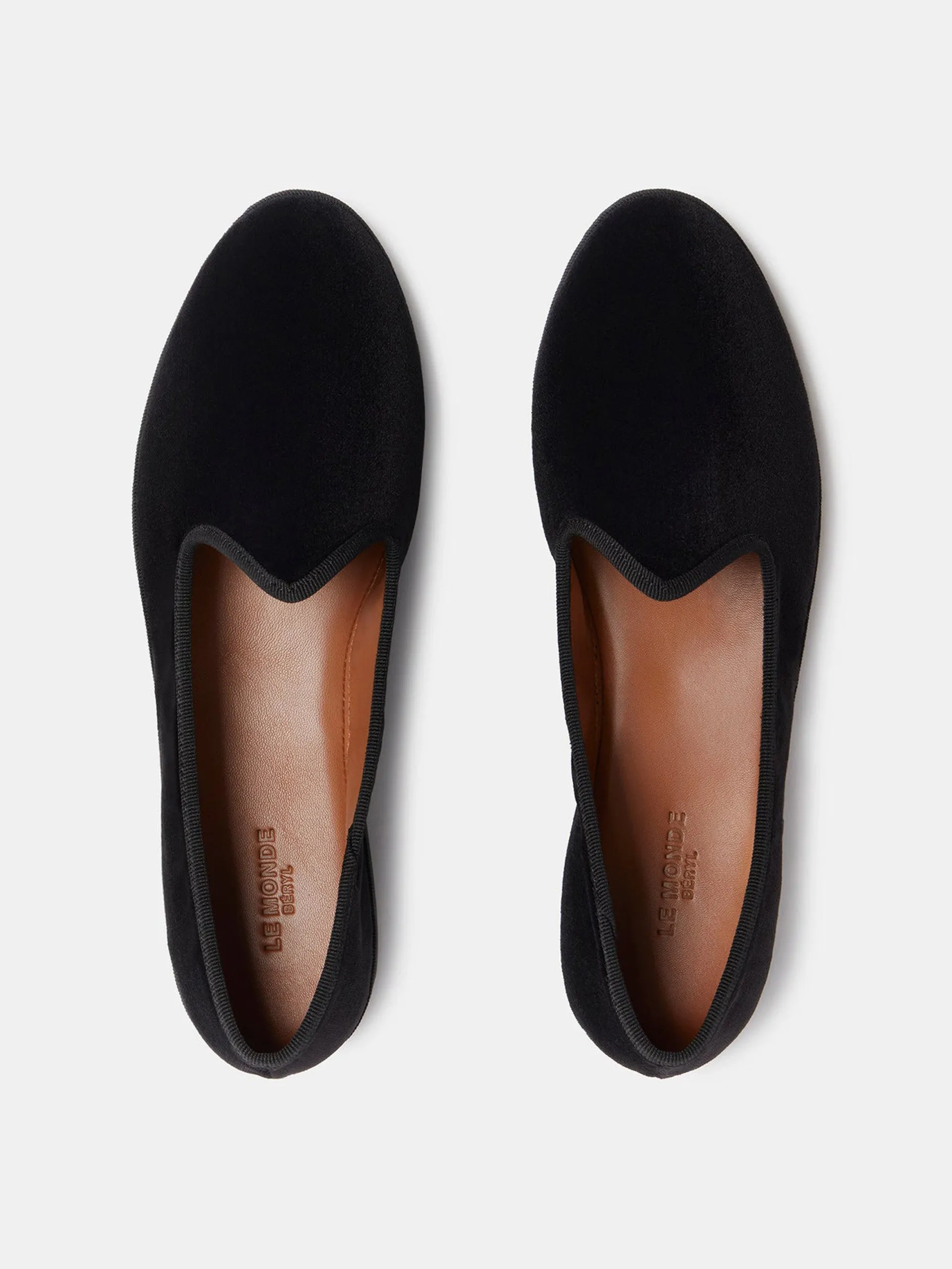Black velvet soft Venetian slippers