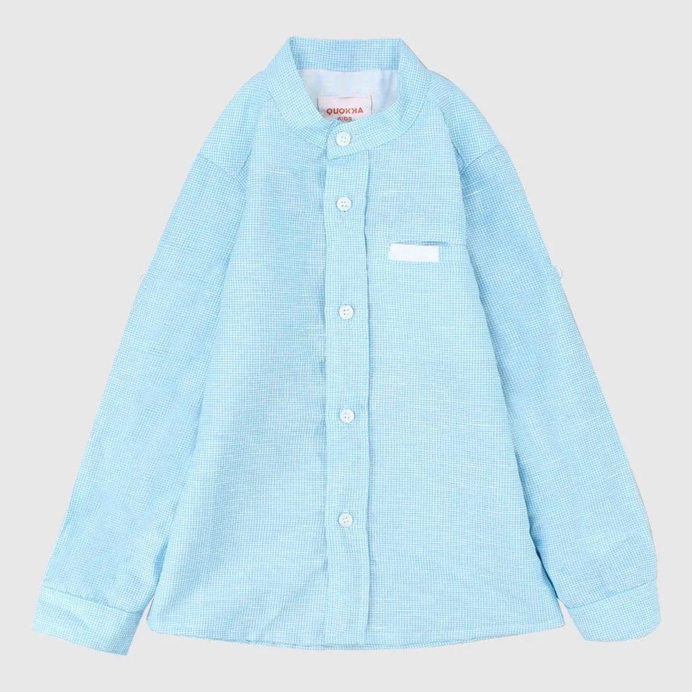 Checkered Long-Sleeved Shirt