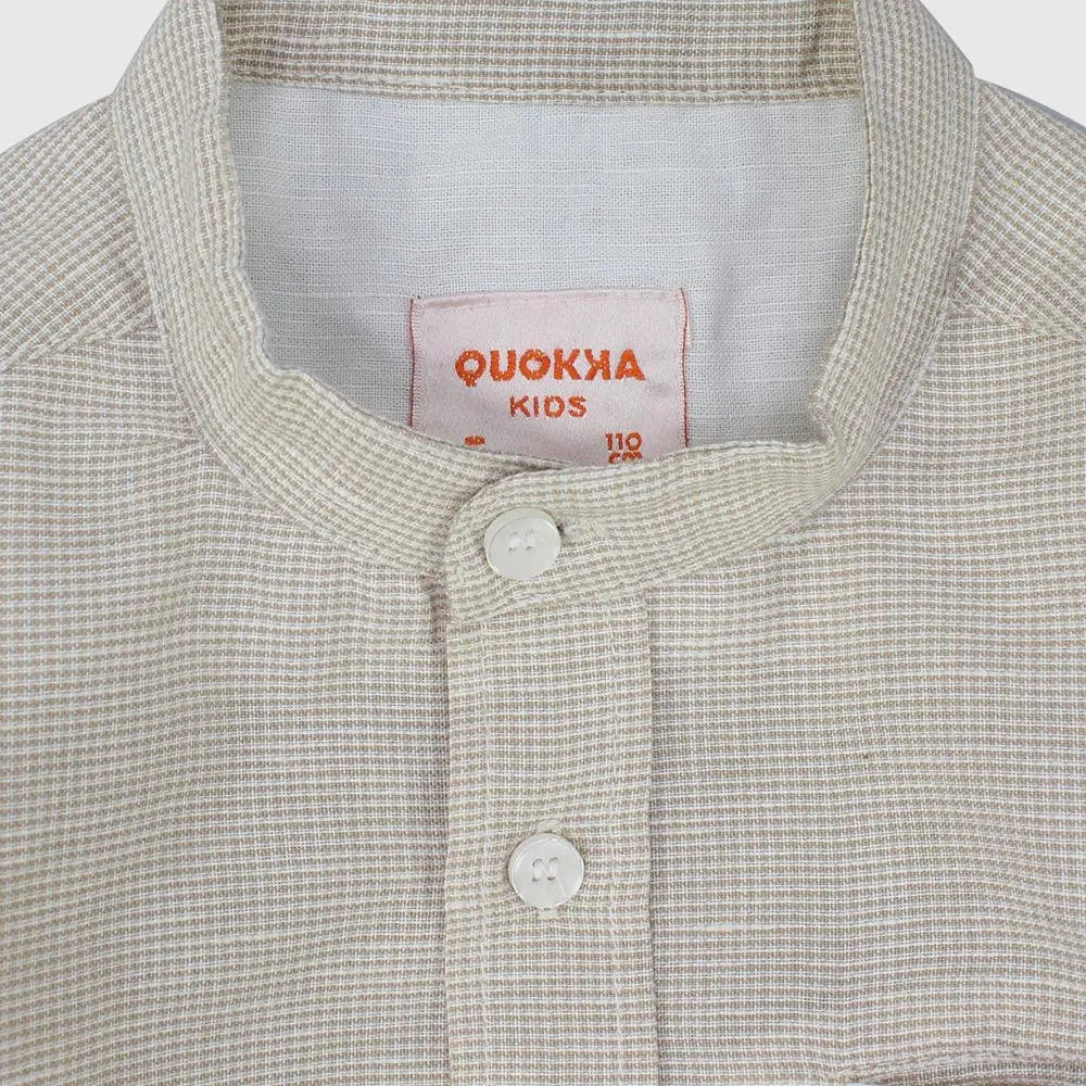 Checkered Long-Sleeved Shirt
