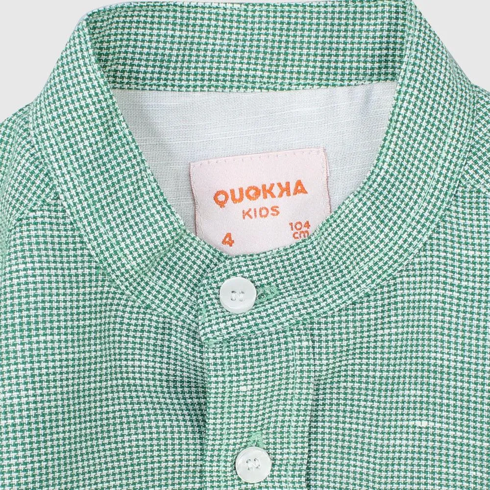 Checkered Long-Sleeved Shirt