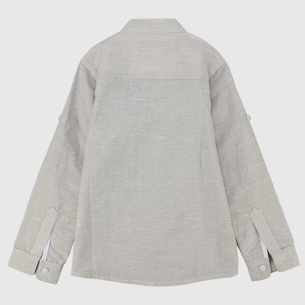 Checkered Long-Sleeved Shirt