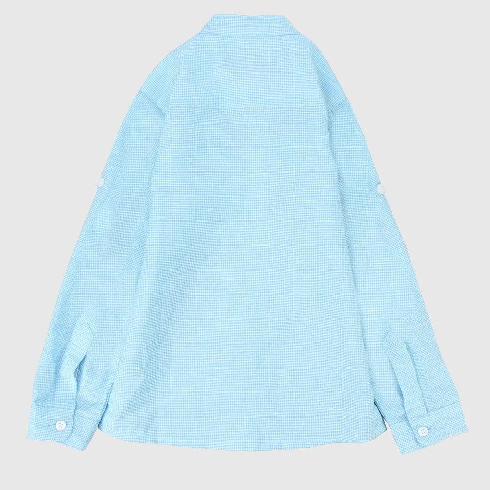 Checkered Long-Sleeved Shirt