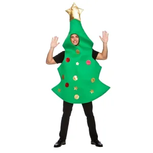Christmas Tree Fancy Dress Costume Adults Novelty Festive