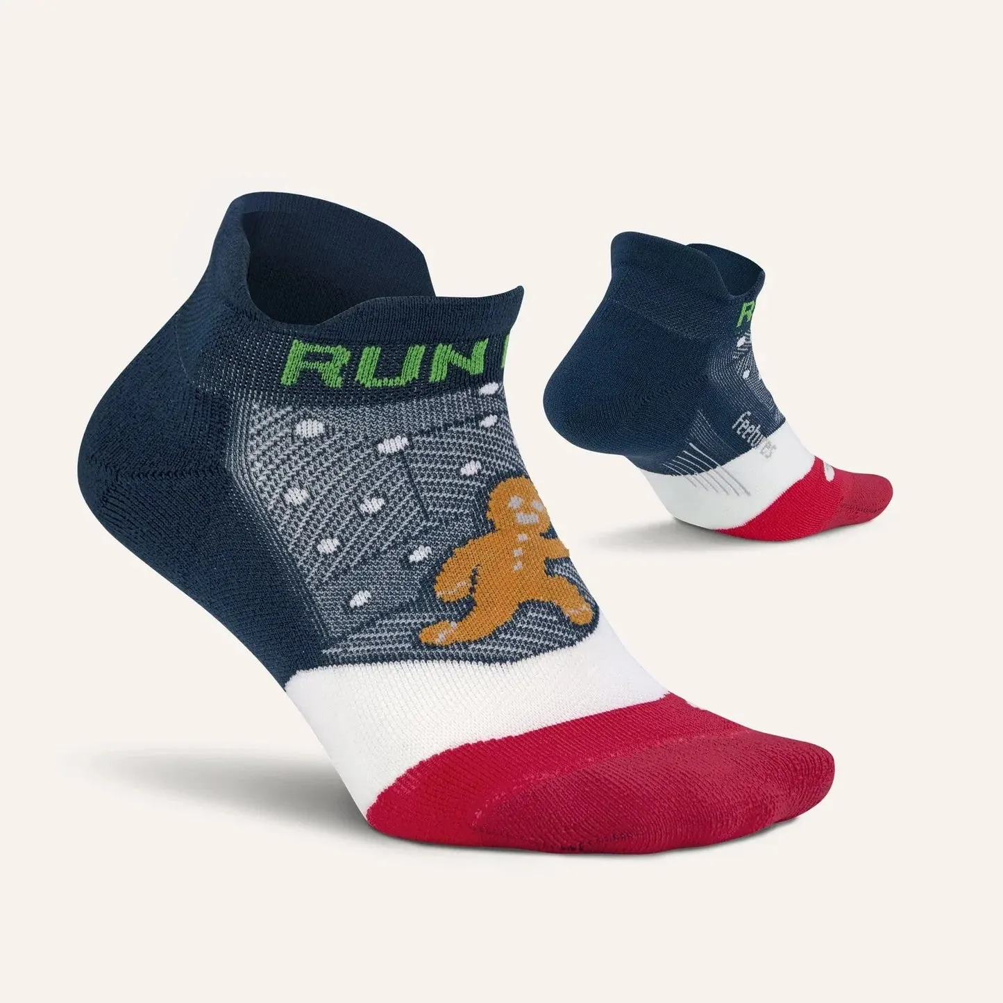 Feetures! | Elite | No Show Tab | Gingerbread Man | Special Edition