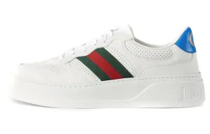 Gucci Chunky GG Web Sneakers, White Blue