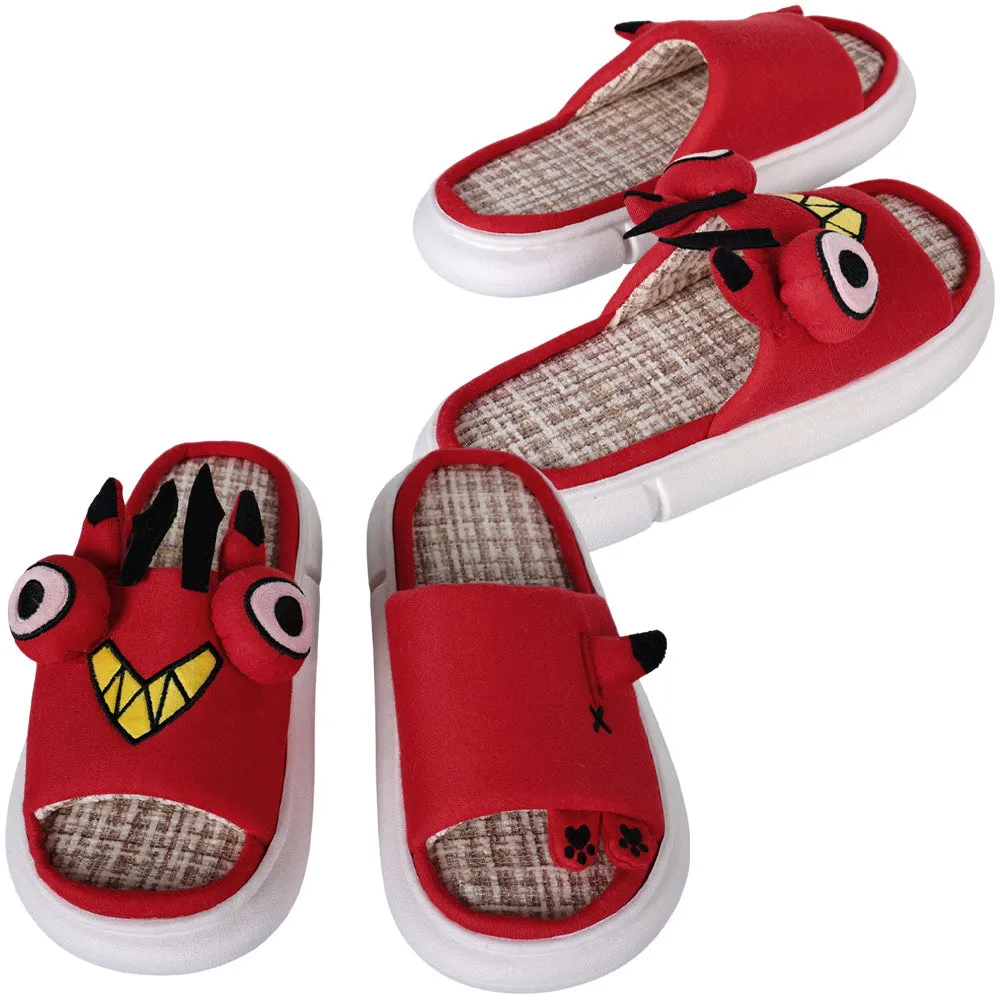 Hazbin Hotel Alastor Red Cosplay Slippers Shoes Halloween Costumes Accessory