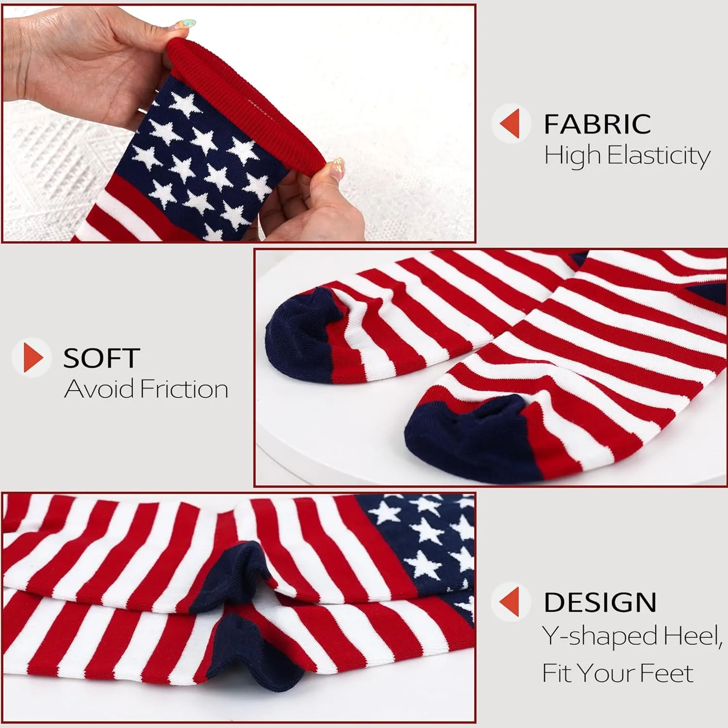 Holiday Crew Socks Seasonal Funny Knitted Sock Soft Warm Medium Stockings Gifts for Women and Men