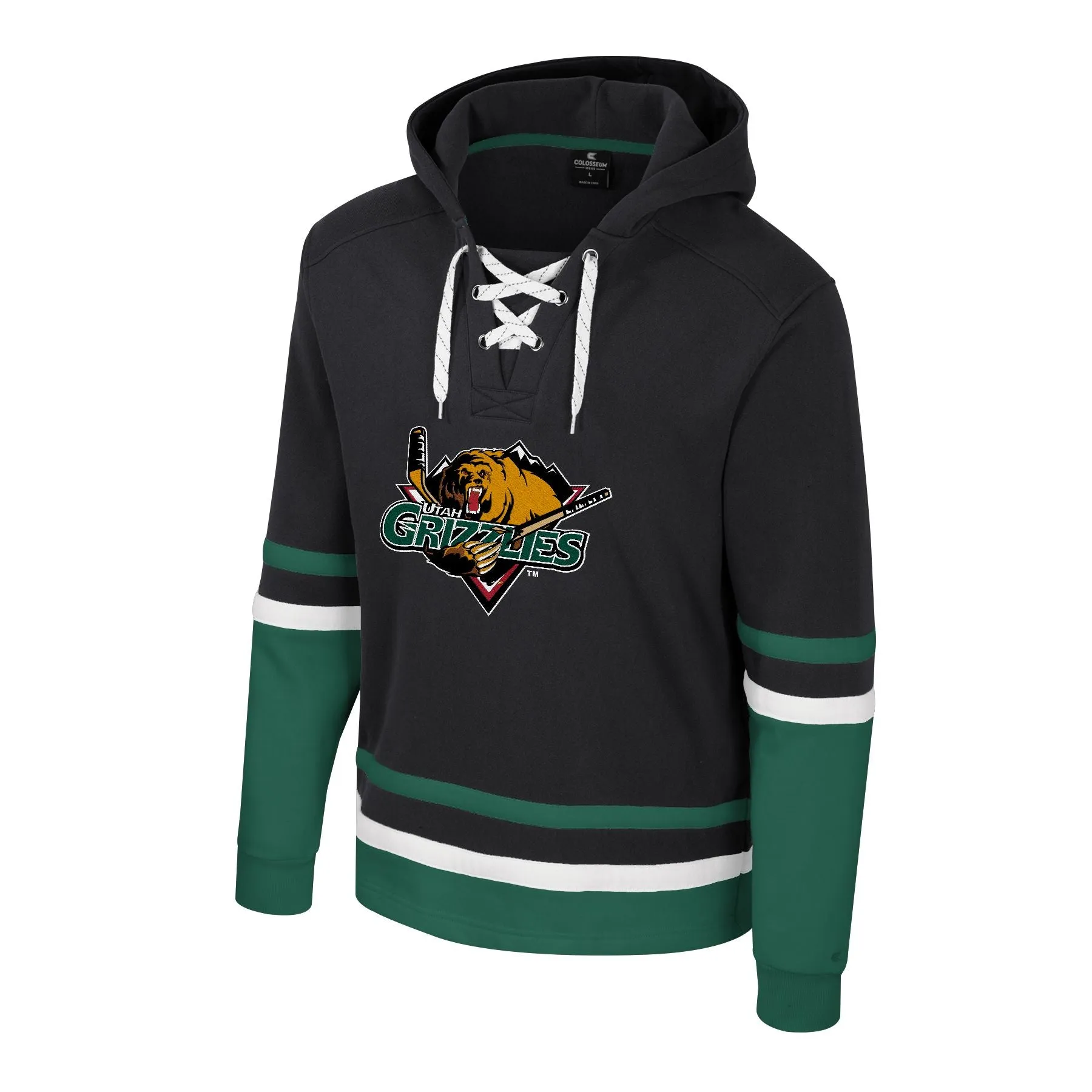 HOODIE : Black Hockey Lace ML