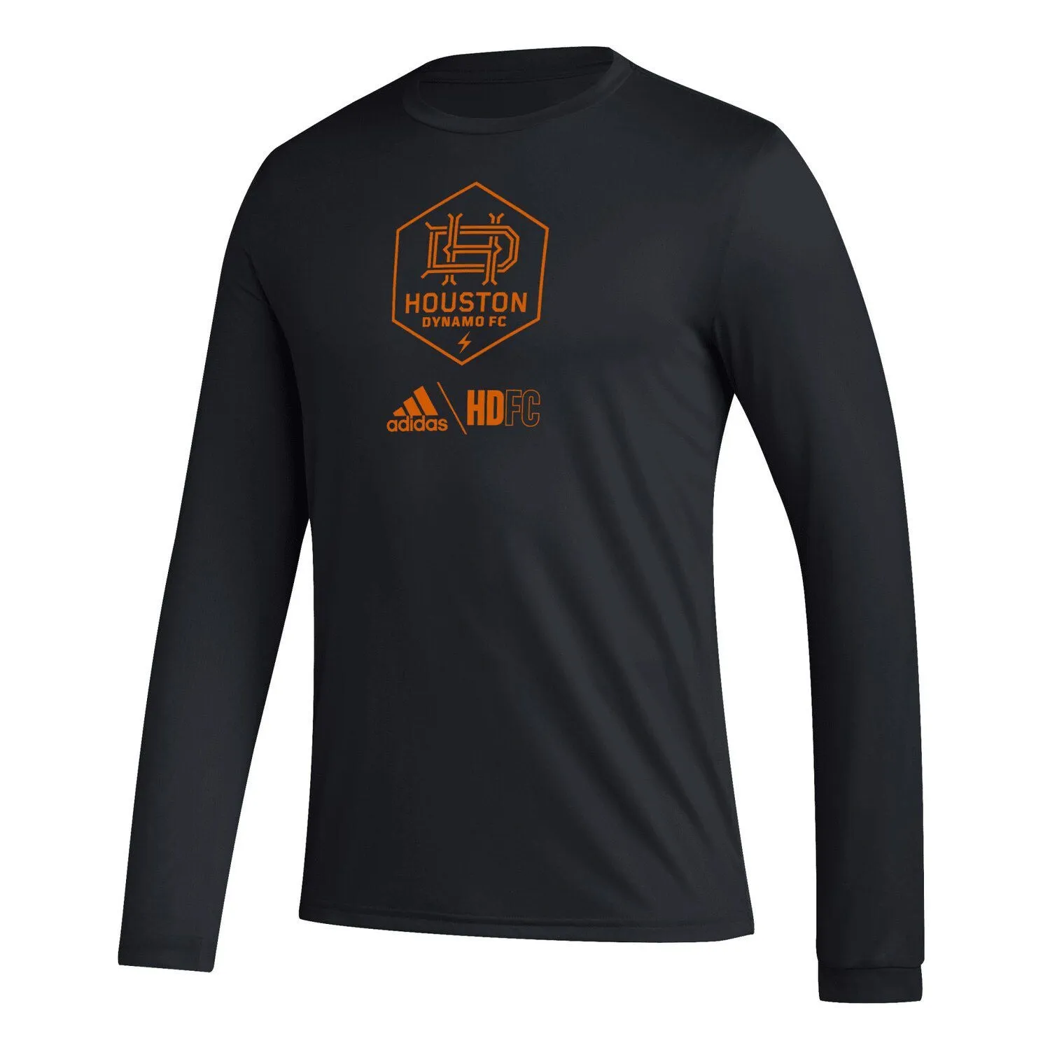 Houston Dynamo FC Icon Men's Black Long Sleeve T-Shirt adidas