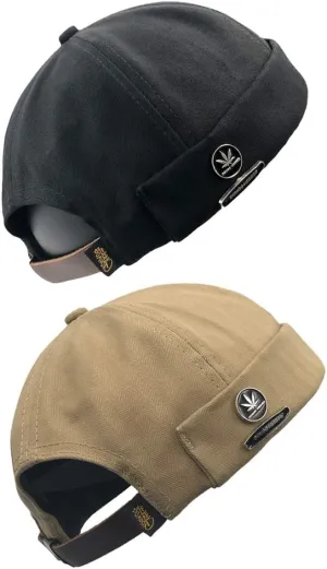 jerague Beanie Hat for Men Women Brimless Cuffed Hat Skullcap Watch Cap Adjustable