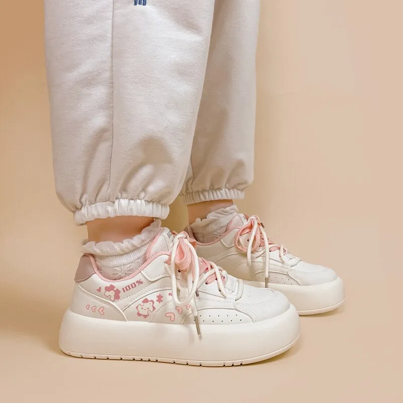 Jigsaw Bear Kawaii Chunky Shoe Sneakers