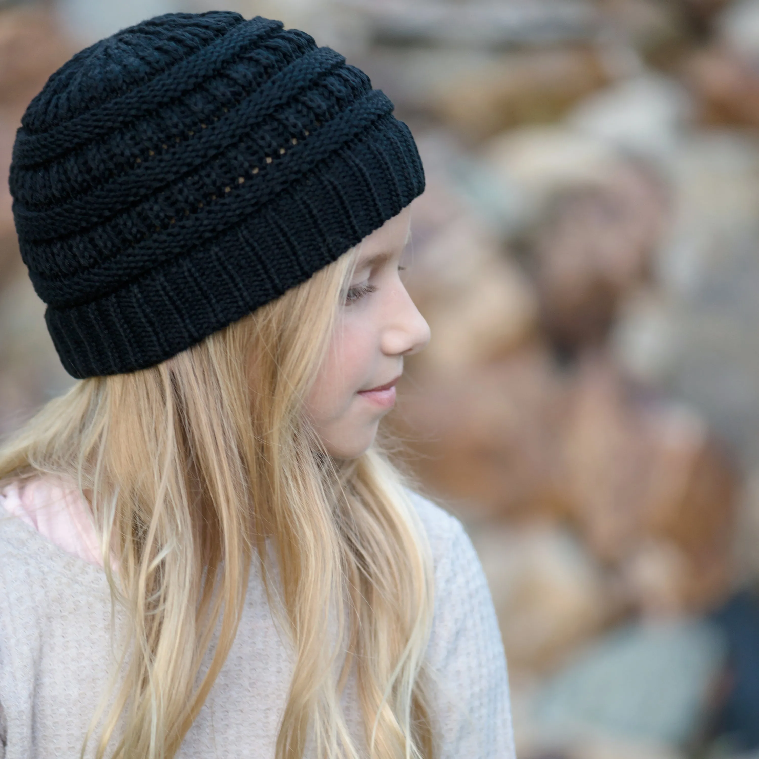 Kids CC Knit Beanies