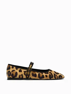 Leopard print ballet flats