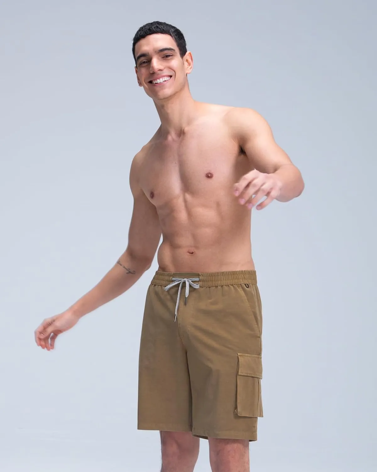 maamgic Mens Swim Trunks with Compression Liner 9 inch Quick Dry Men Bathing Suit Stretch Board Shorts