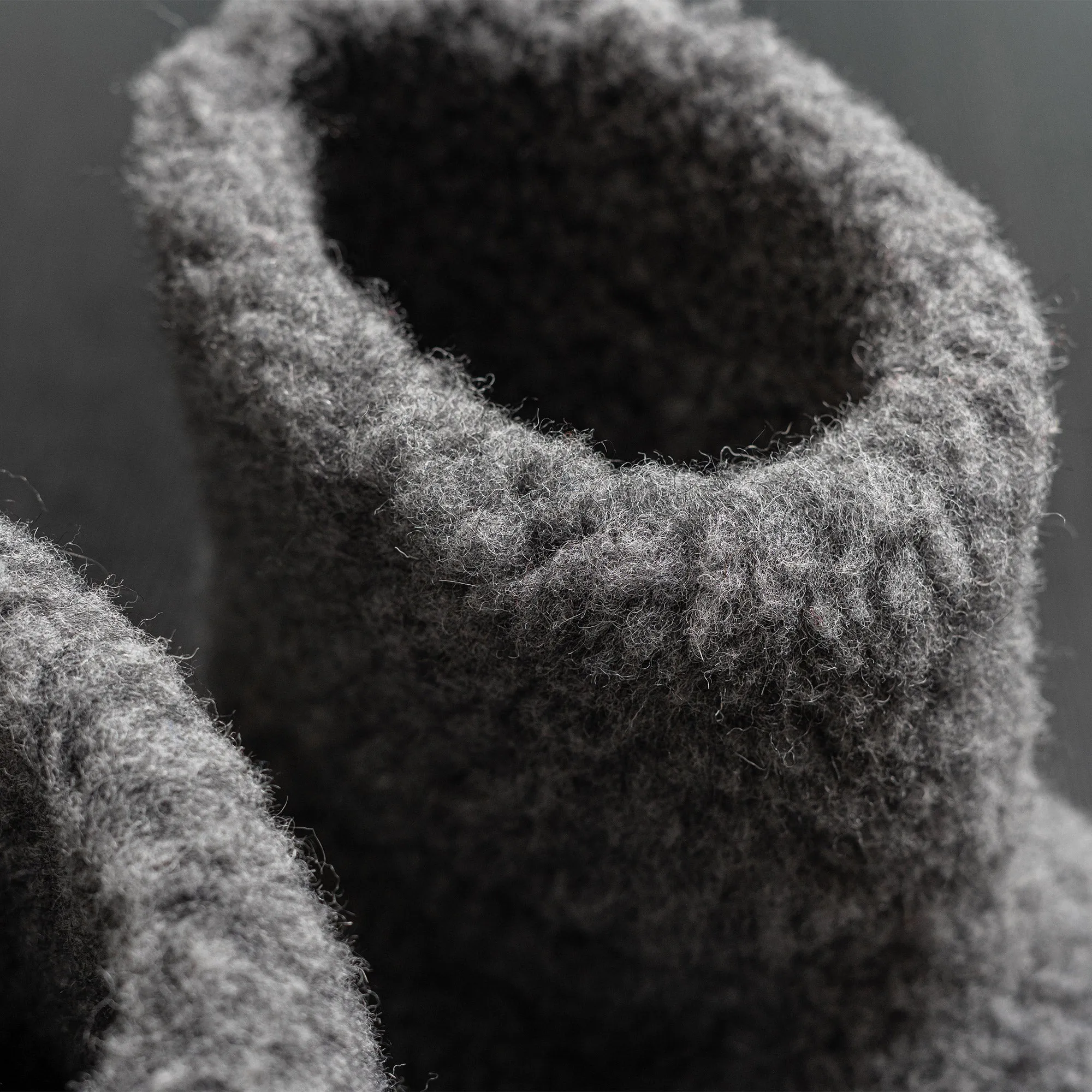 MENIQUE Women's Fleece Bootie Slippers Dark Gray