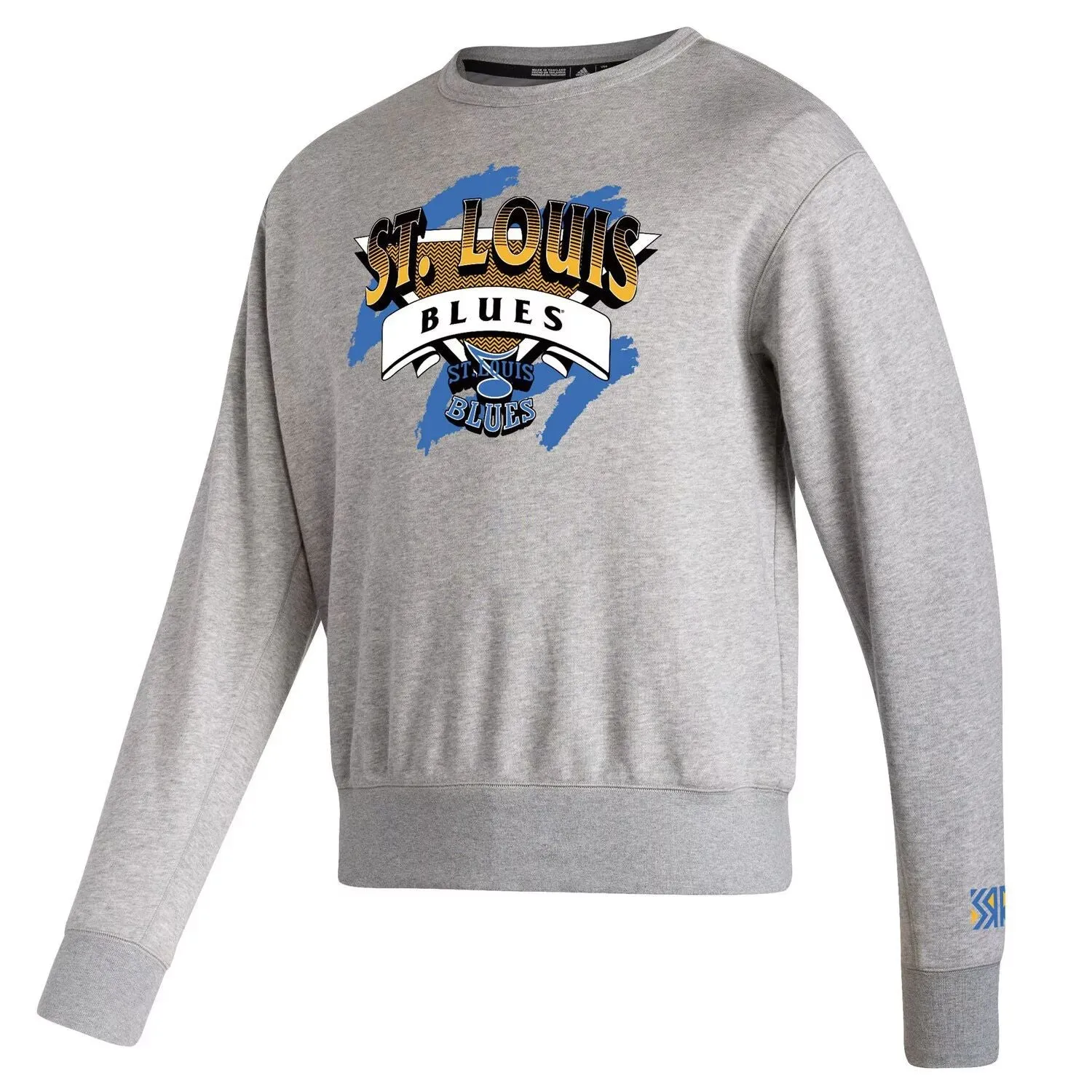 Men's gray pullover St. Louis Blues Reverse Retro 2.0 Vintage adidas