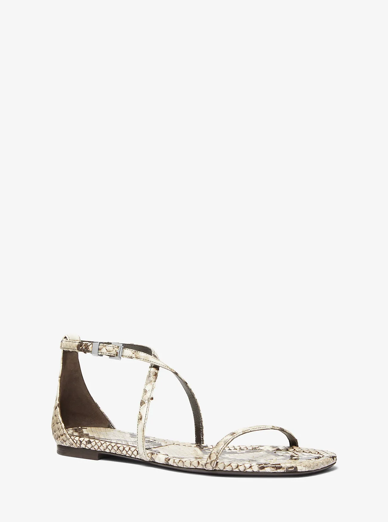 Michael Kors Polly Python Leather Sandals