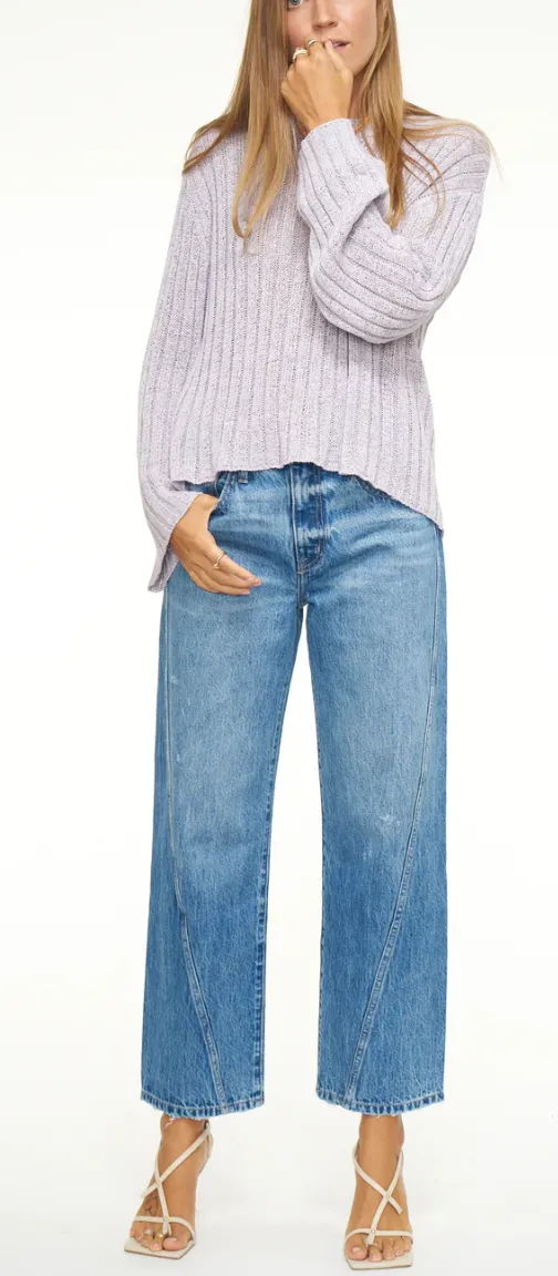 PISTOLA-BOBBIE STRAIGHT ANKLE MID RISE LOOSE STRAIGHT COASTLINE VINTAGE