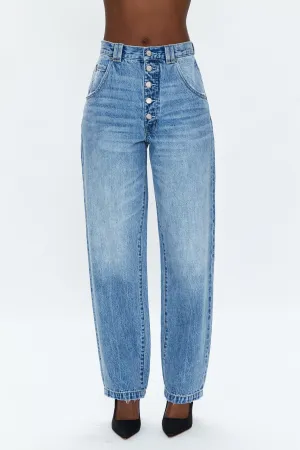 PISTOLA - Ezra High Rise Relaxed Taper Skylark