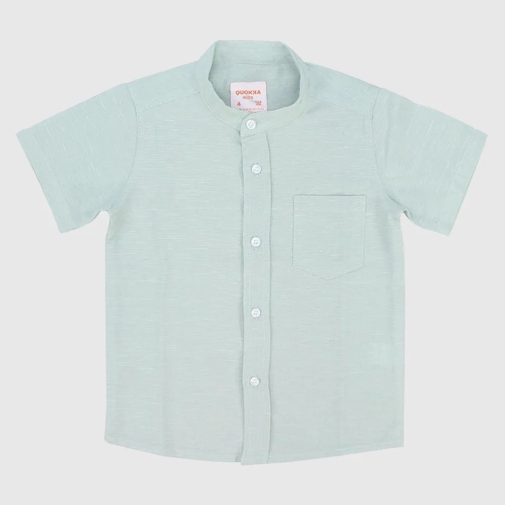 Plain Short-Sleeved Shirt