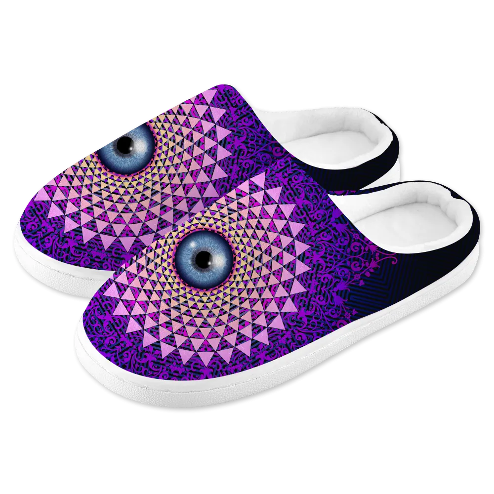 Psi~ Eye Men's Plush Slippers