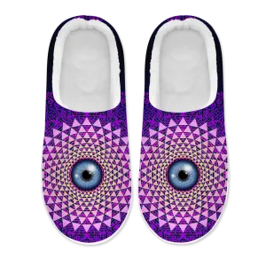 Psi~ Eye Men's Plush Slippers