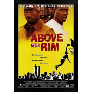 "Above the Rim (1994)" Black Framed Print