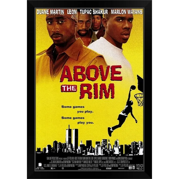 "Above the Rim (1994)" Black Framed Print