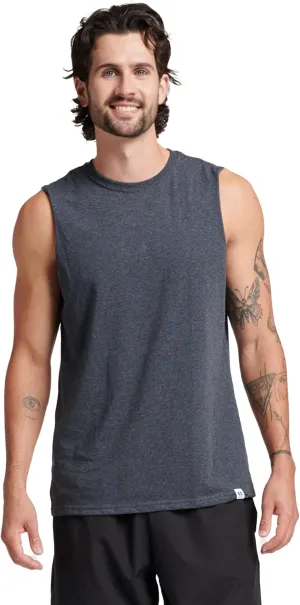 Russell Athletic Men's Dri-Power Cotton Blend Sleeveless Muscle Shirts, Moisture Wicking Odor Protection UPF 30 , Sizes S-4X