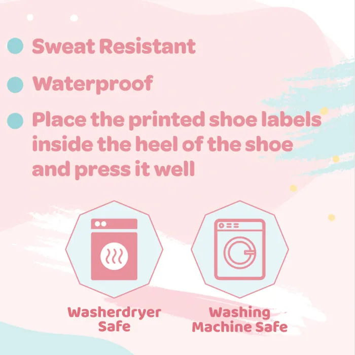 Shoe Labels Pack - Solid Purple