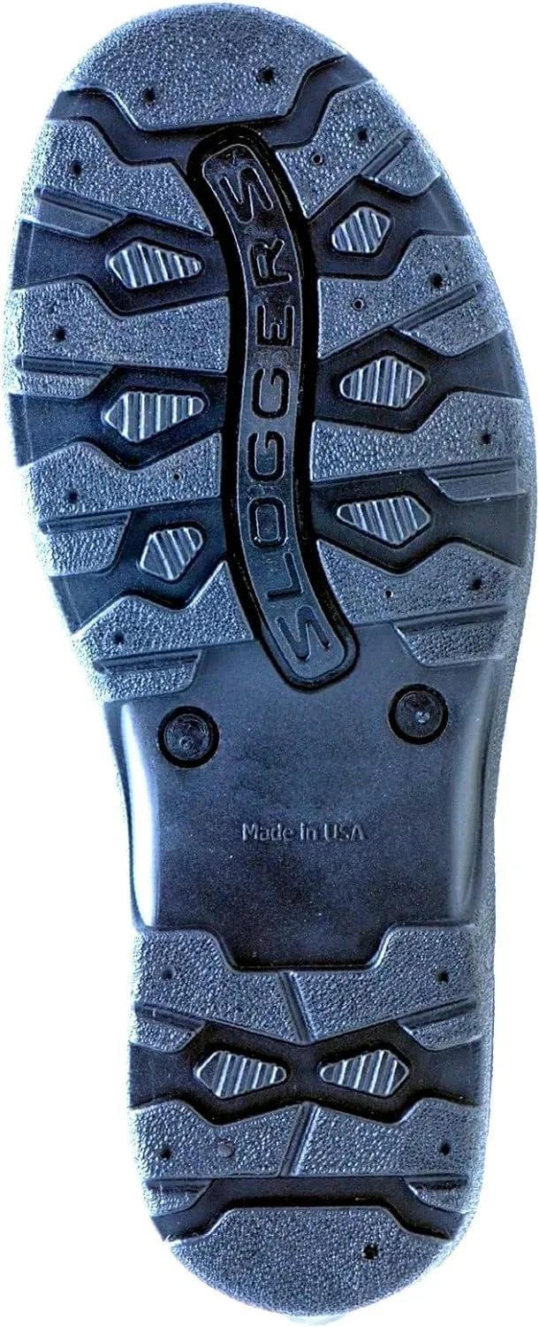 Sloggers Original Waterproof Rain and Garden Shoe for Women Outdoor Slip-On Garden Clog - Made in The USA with Premium Comfort Insole and Arch Support - Sunflower Print Black, Size 8