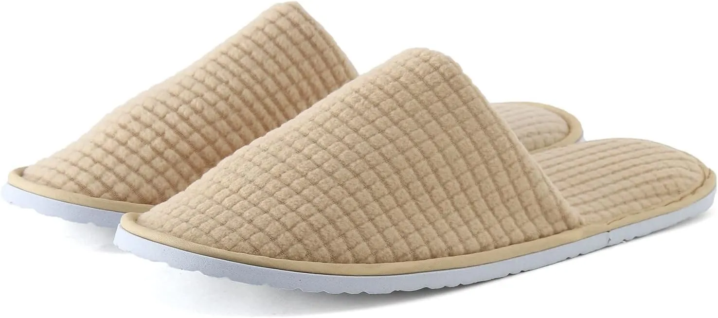 Unisex Disposable Slippers Non-Slip Washable Home Slippersf or Women and Men Hotel Guests Party Travel Spa Slippers