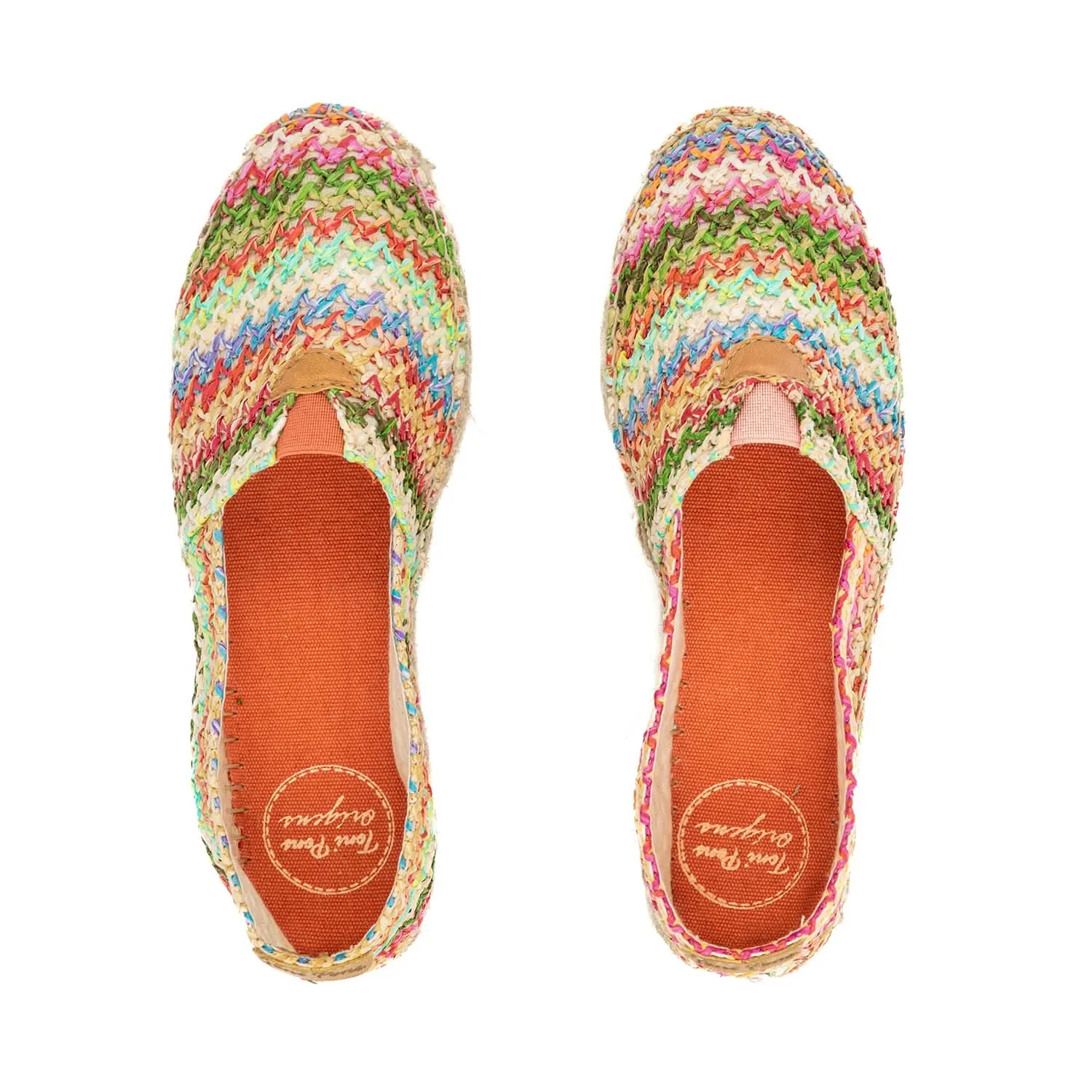 Vegan Multicolor Cotton Blend Espadrilles For Women - Arlet-NZ