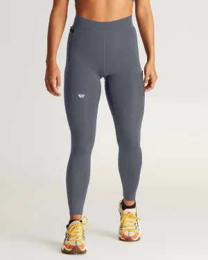 Women's Distance Full Tight in Hudson Grey