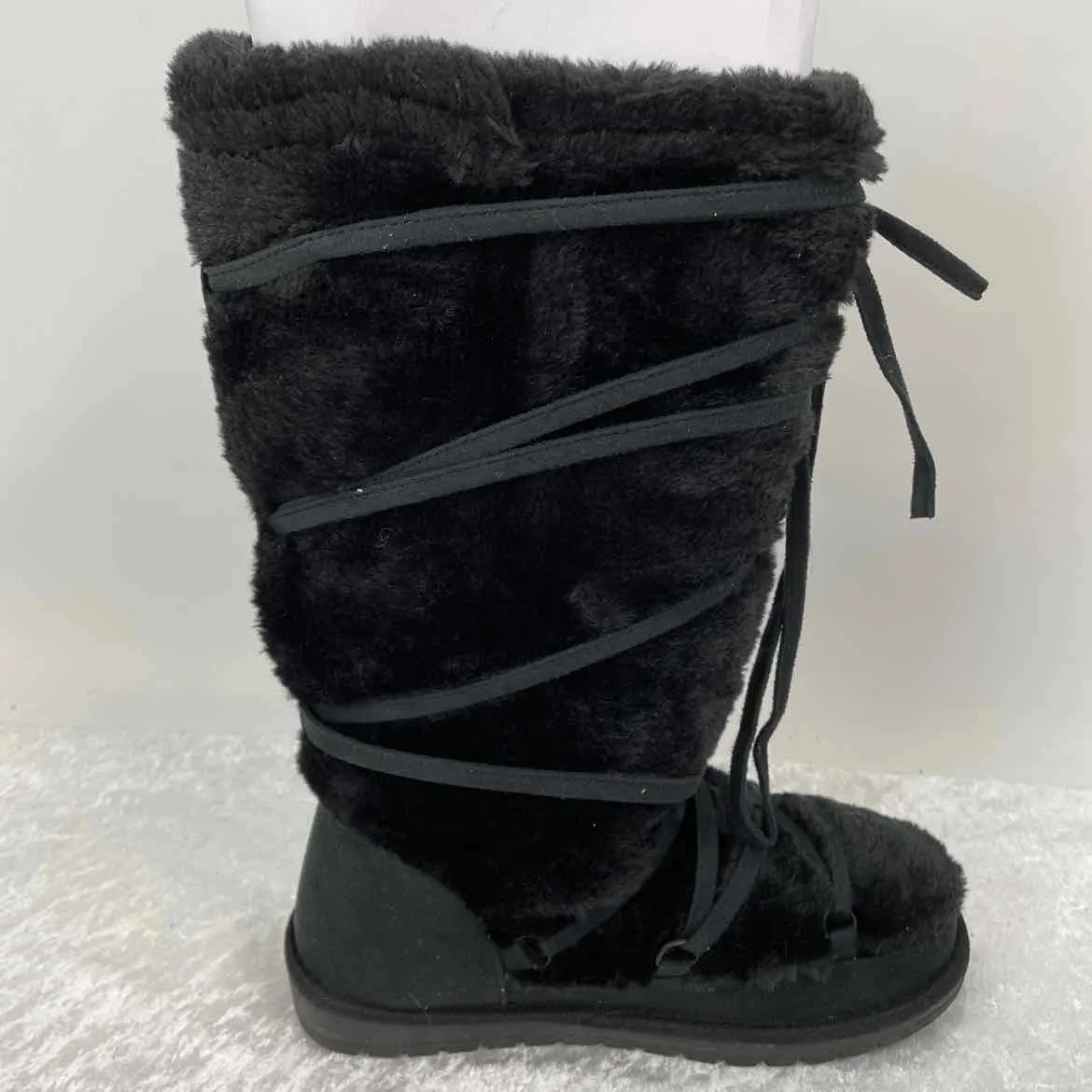 Worthington Women Size 7.5 Black NWT Faux Fur Knee Height Boots